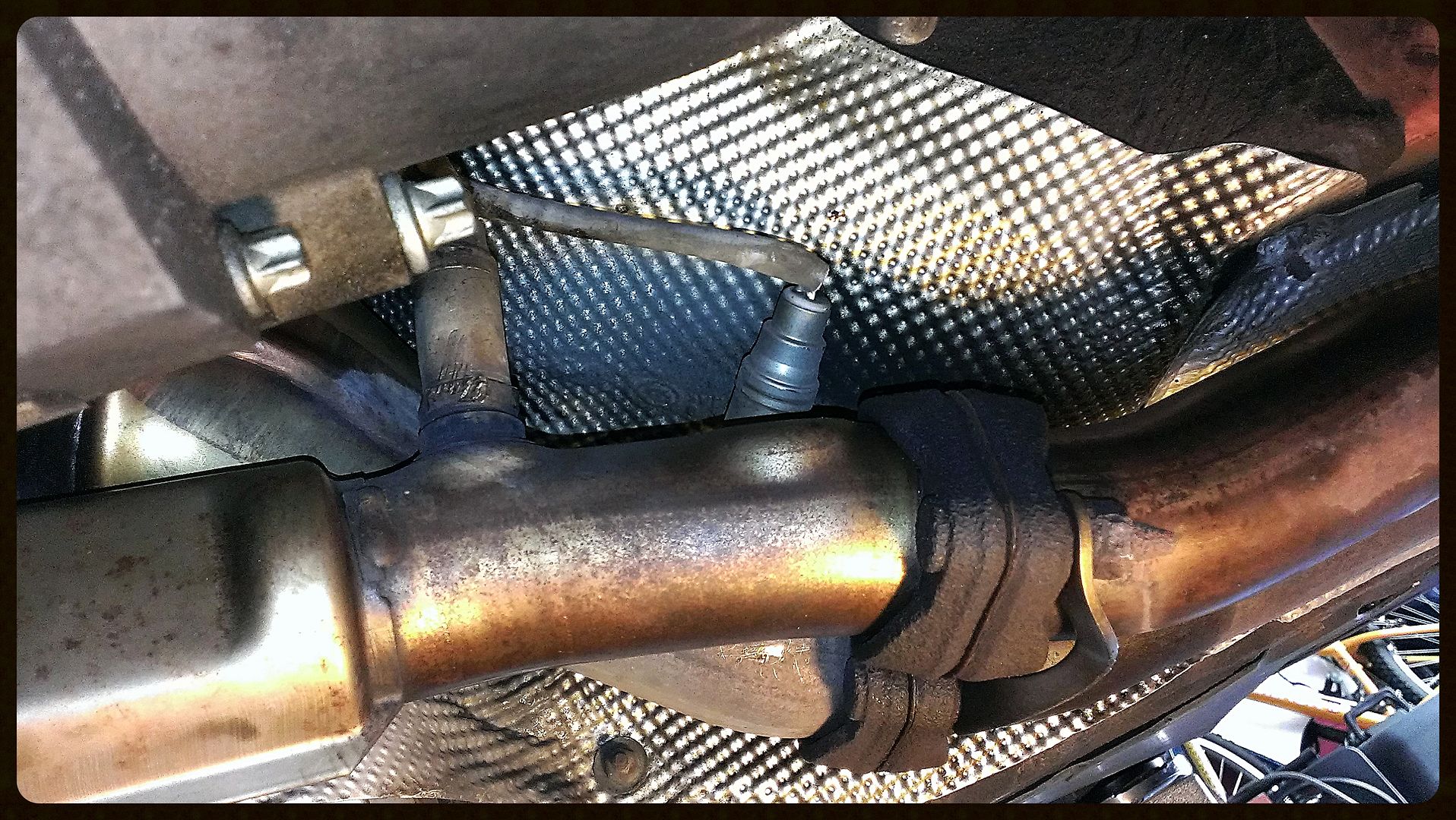 BMW e46 ZHP Post cat O2 sensors